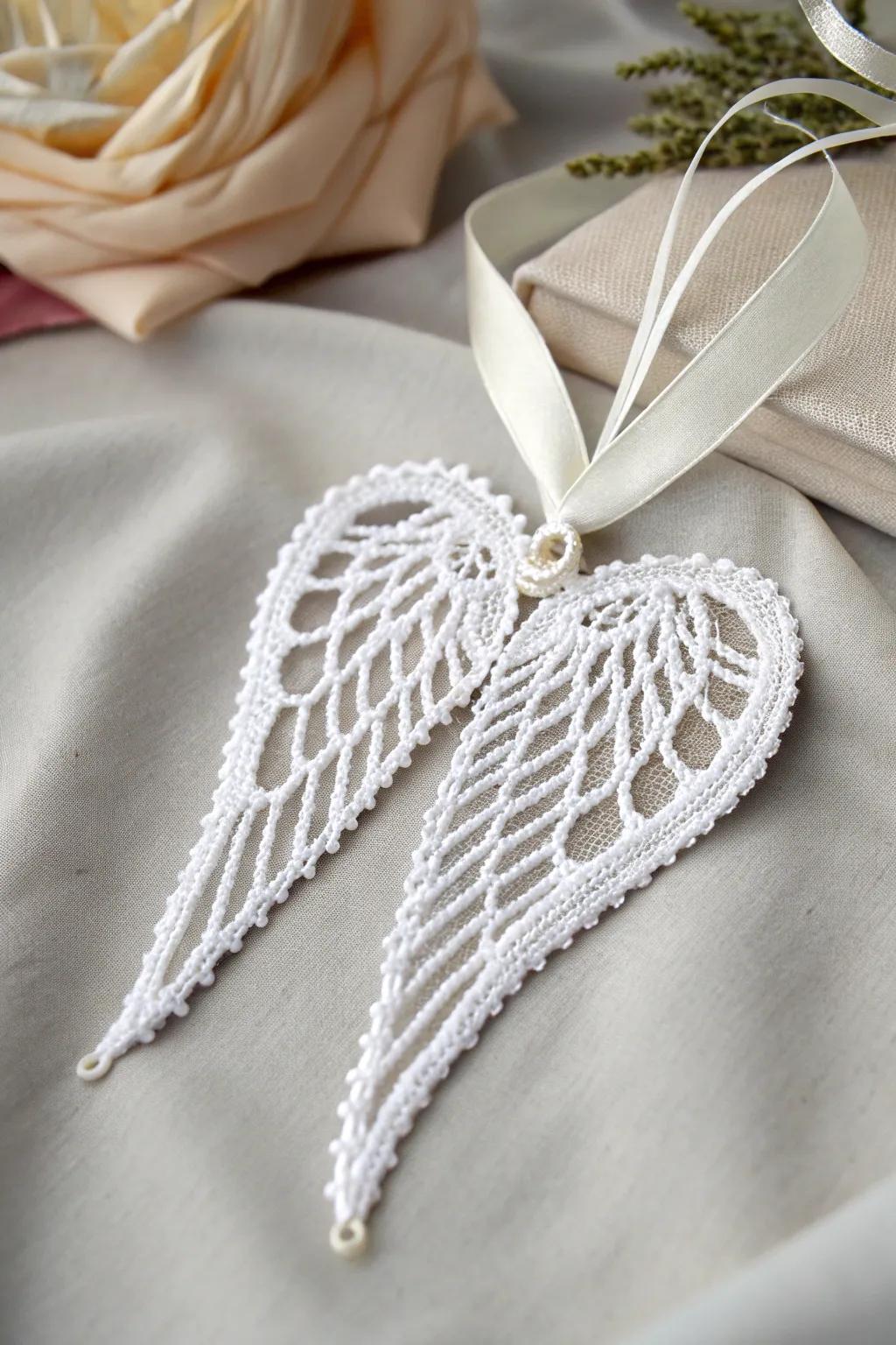 Embrace tranquility with handcrafted angel wing bookmarks, a touch of elegance in your reading journey.