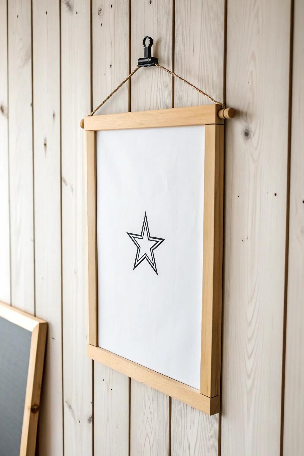 Embrace simplicity with elegant graphics for your welcome poster.