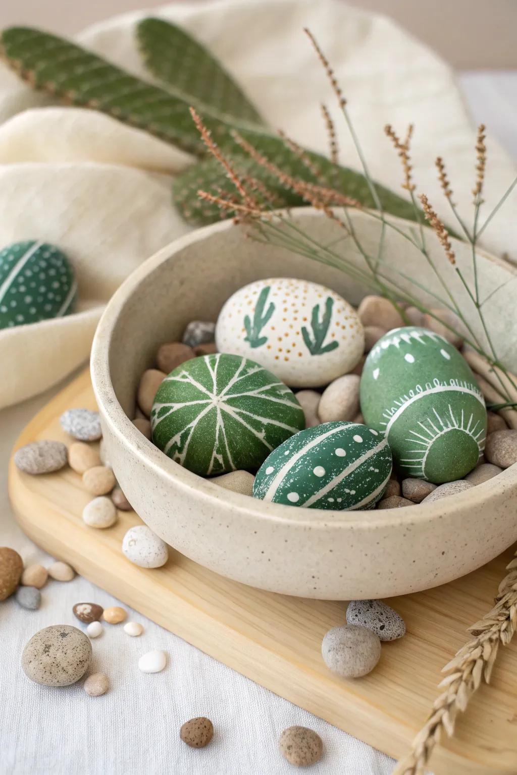 Bring the desert indoors with a charming cactus rock garden - no watering required!