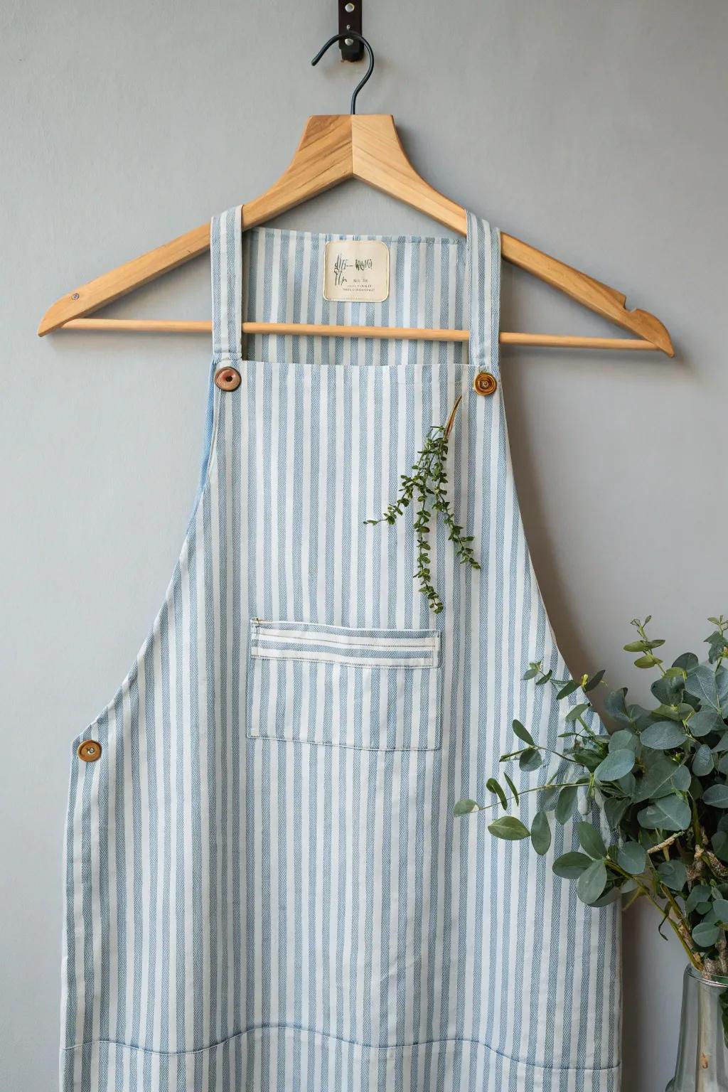 Upcycle with style: Transform an old shirt into a chic apron!