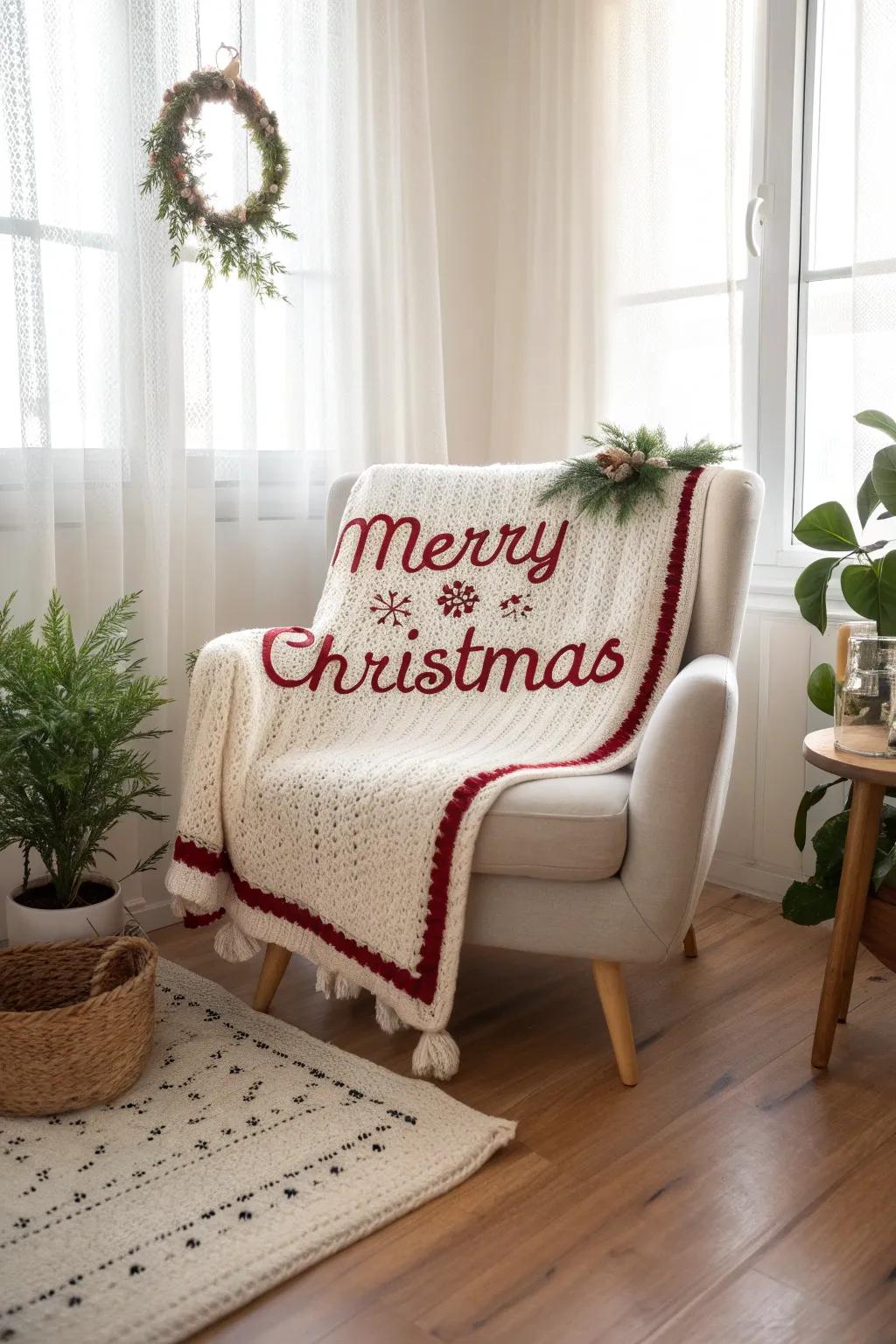 Wrap yourself in Christmas cheer with a handmade touch of elegance.