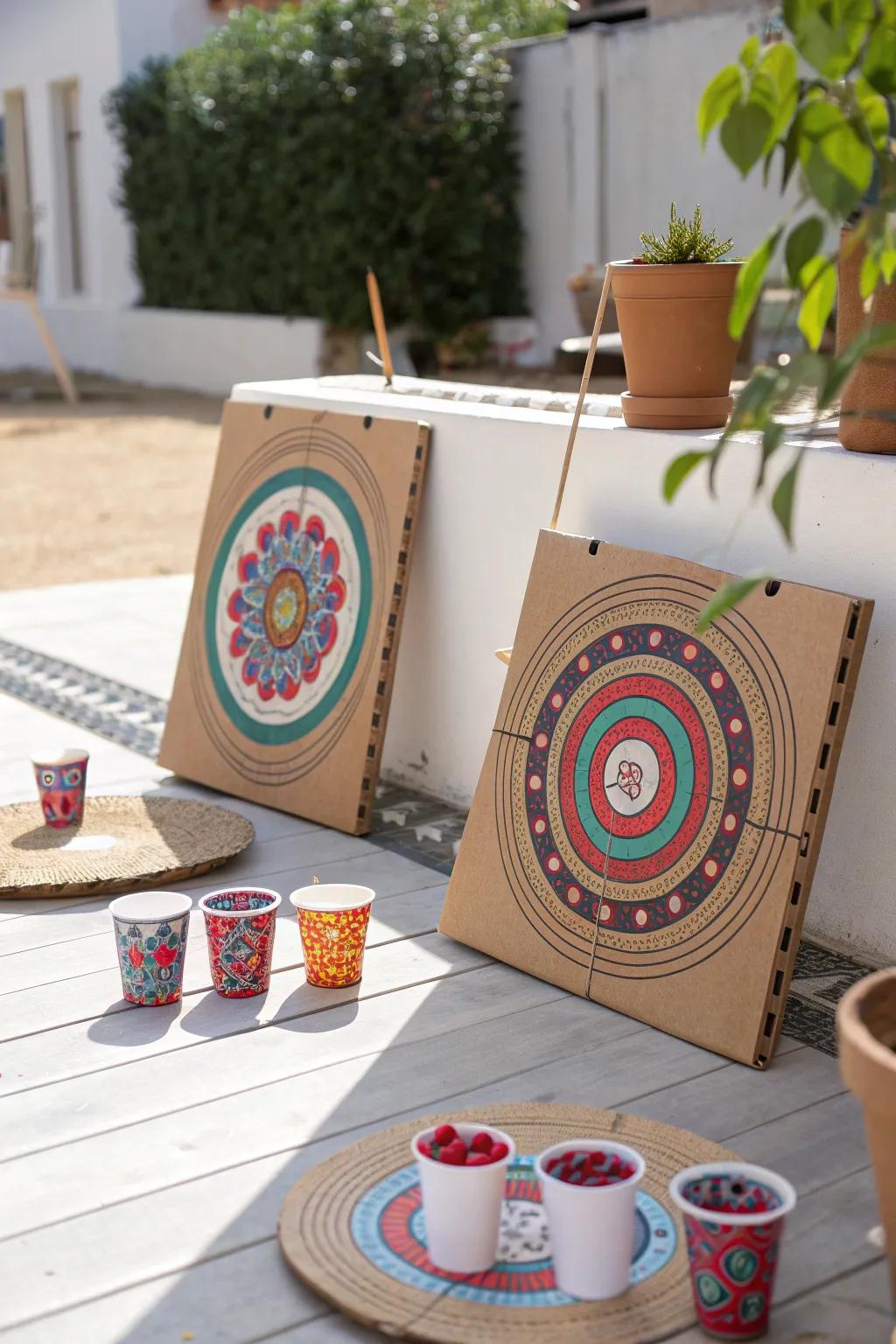 Unleash your inner marksman with this chic cardboard target practice game—where craftsmanship meets creativity.