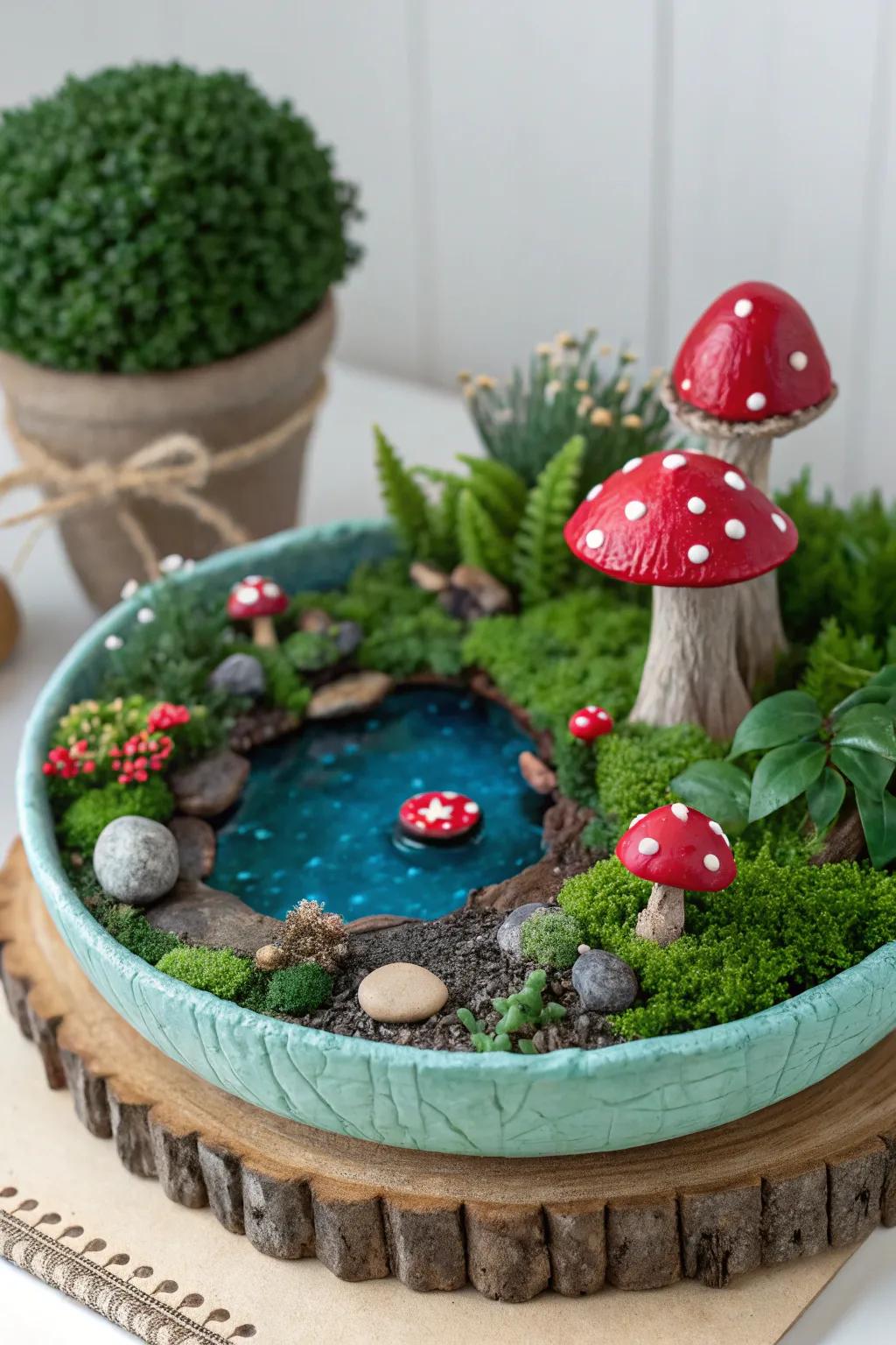 Transform your space with this enchanting Sculpey fairy garden—where craft meets magic!
