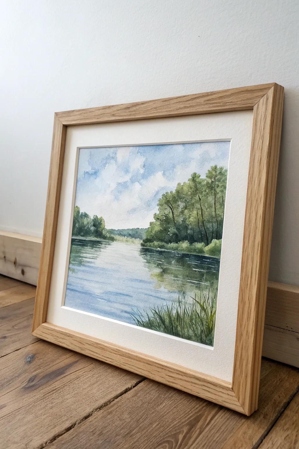 Capture the tranquil beauty of water with reflections that dance across the canvas. Embrace the simplicity and elegance of nature in your art.
