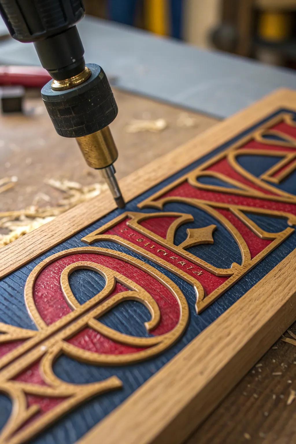 Personalize your craft: Master the art of carving initials with a Dremel.