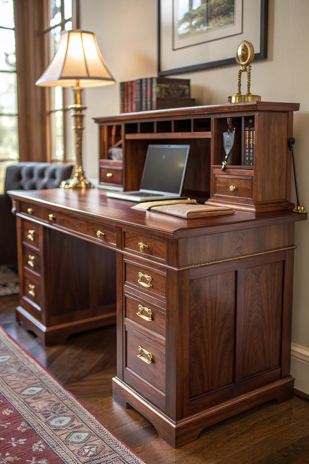 Transform your workspace with custom-crafted elegance: Discover the art of ergonomic home office solutions.