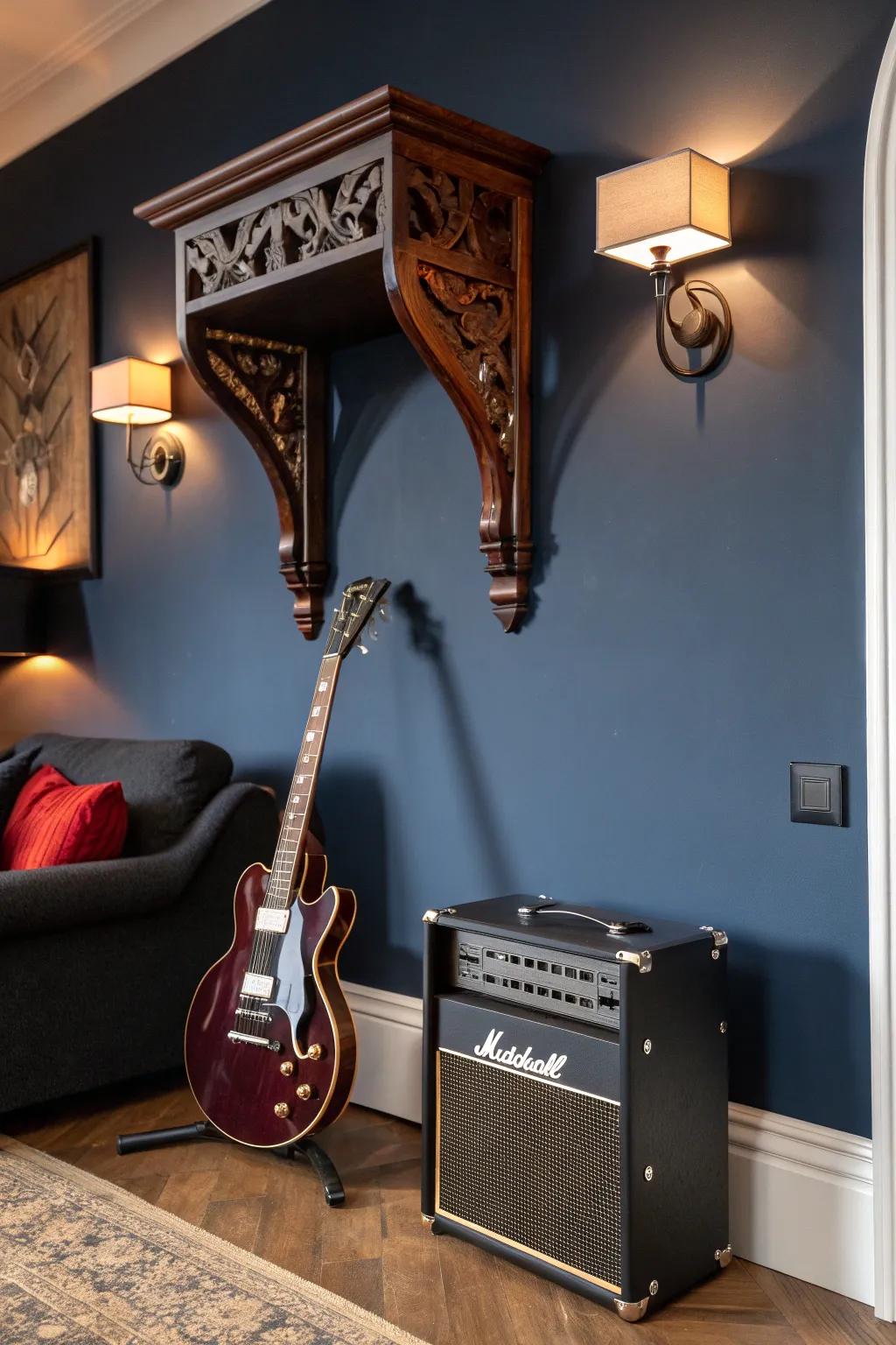 Transform your gear into a statement piece with wall-mounted elegance.