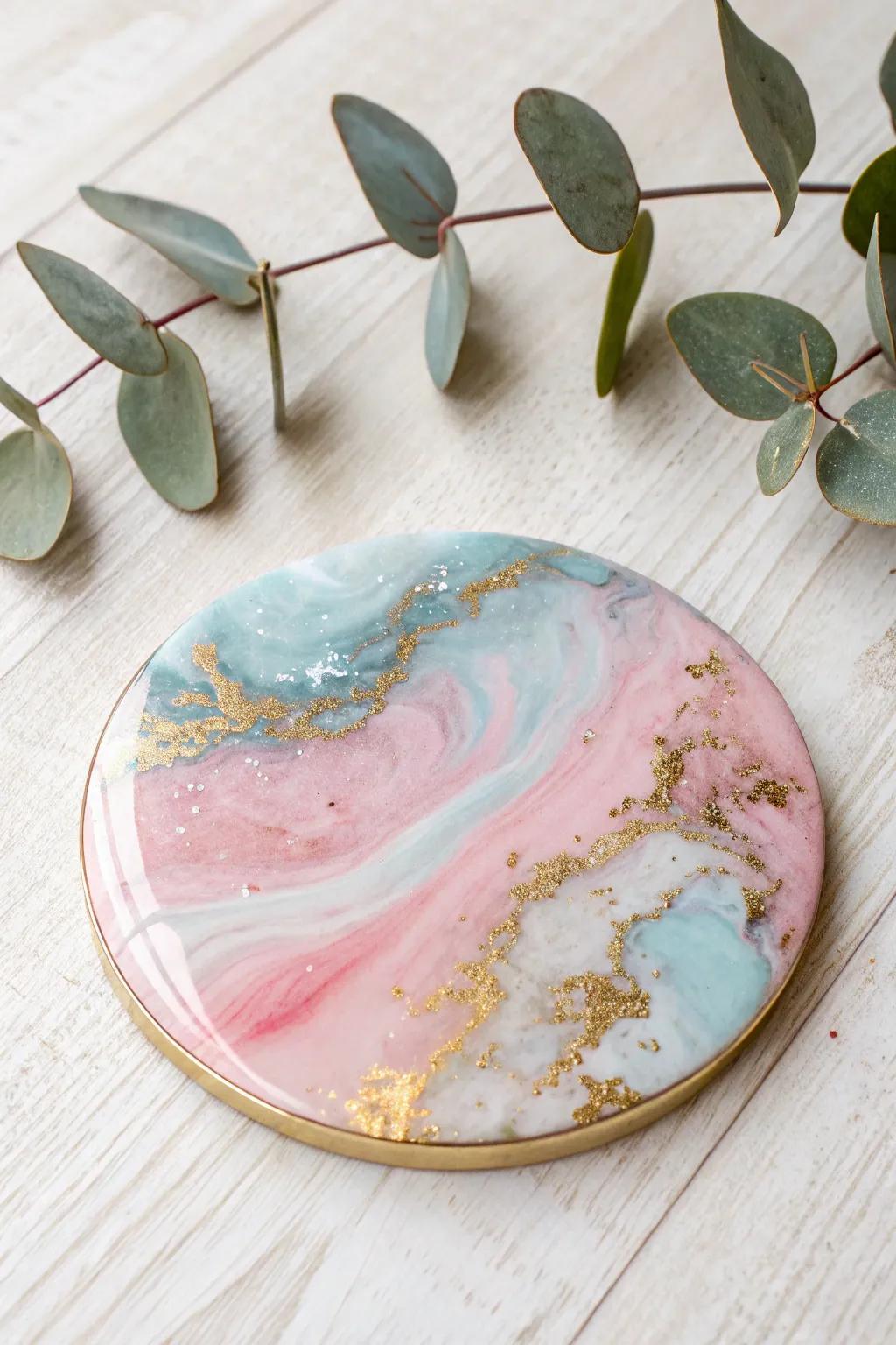 Elevate your home decor with handcrafted epoxy resin coasters that blend art and science beautifully.