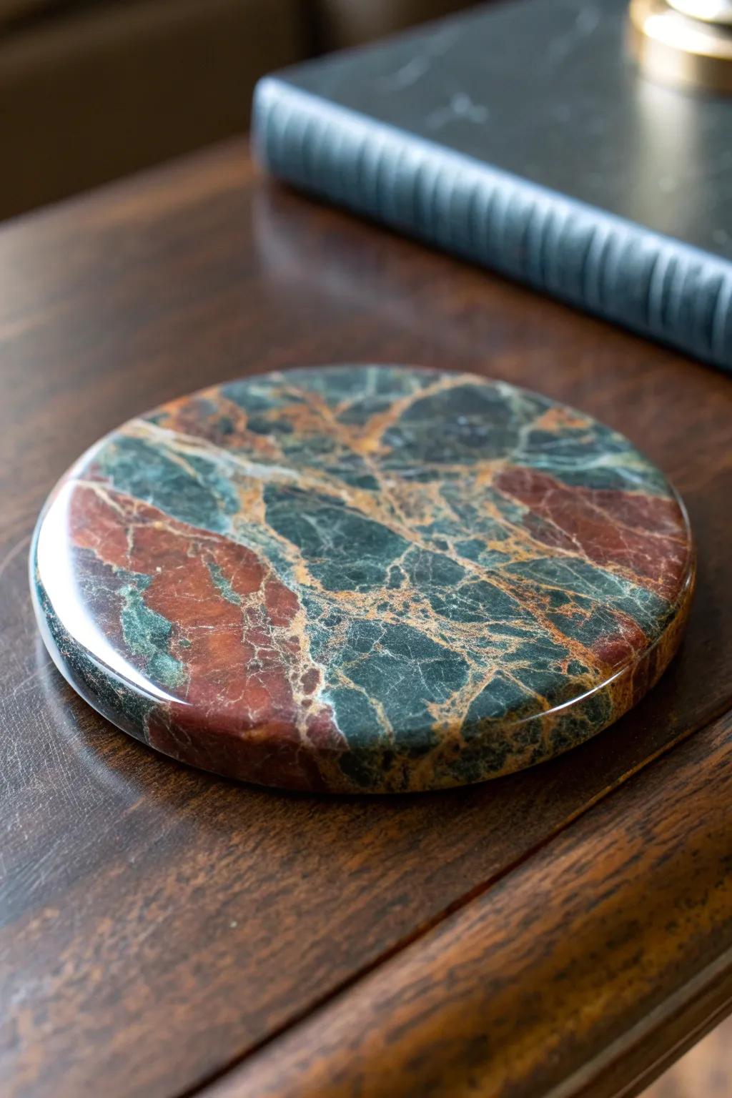 Elevate your space with the timeless elegance of handcrafted granite coasters.