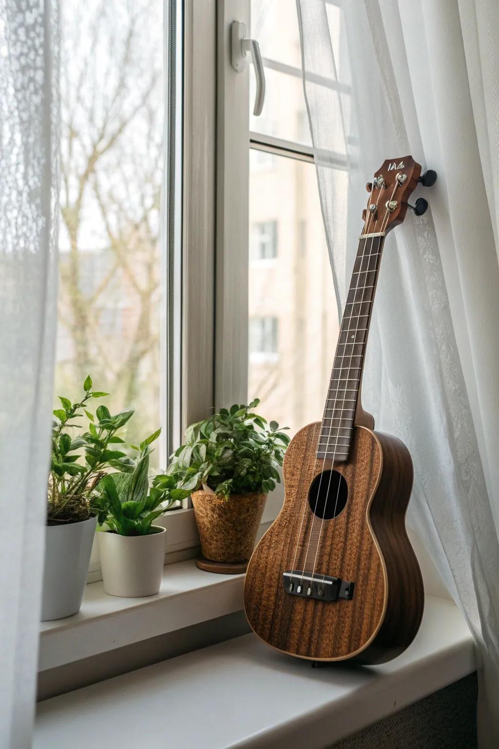 Strum your way into serenity with a touch of boho charm. 🎶