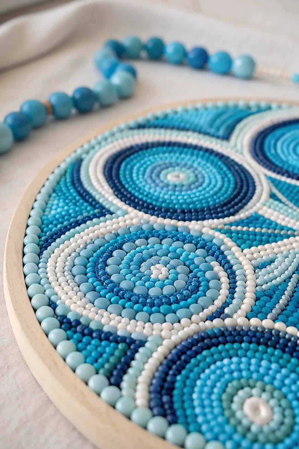 Dive into the serene beauty of abstract blue art with this minimalist masterpiece.