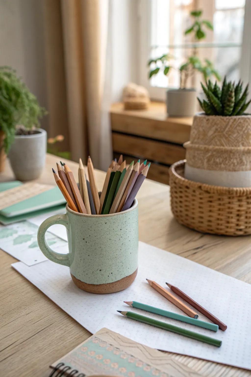 Refresh your creative space with seasonal touches for endless inspiration.