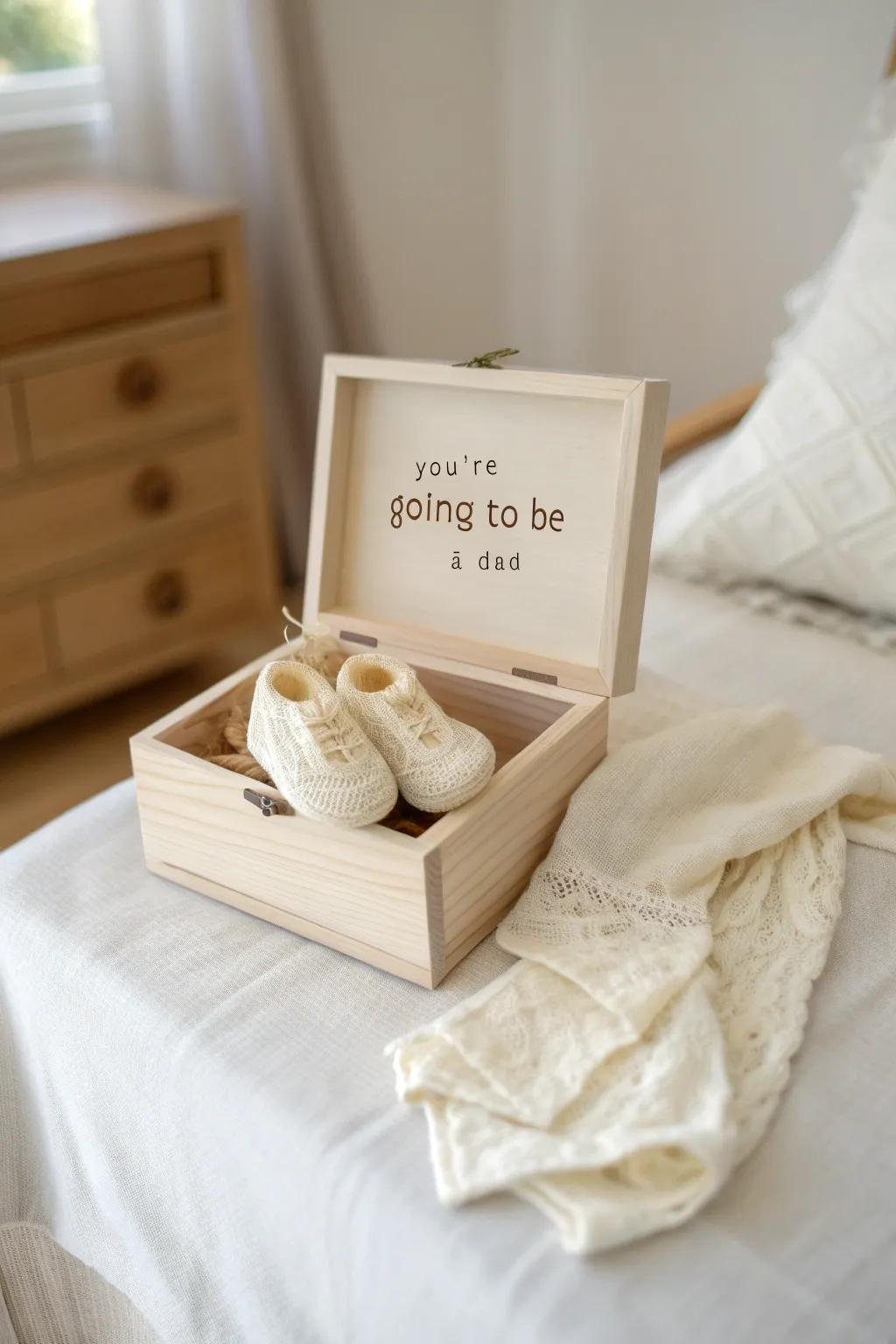 A heartfelt surprise in a box - a moment of joy and new beginnings.