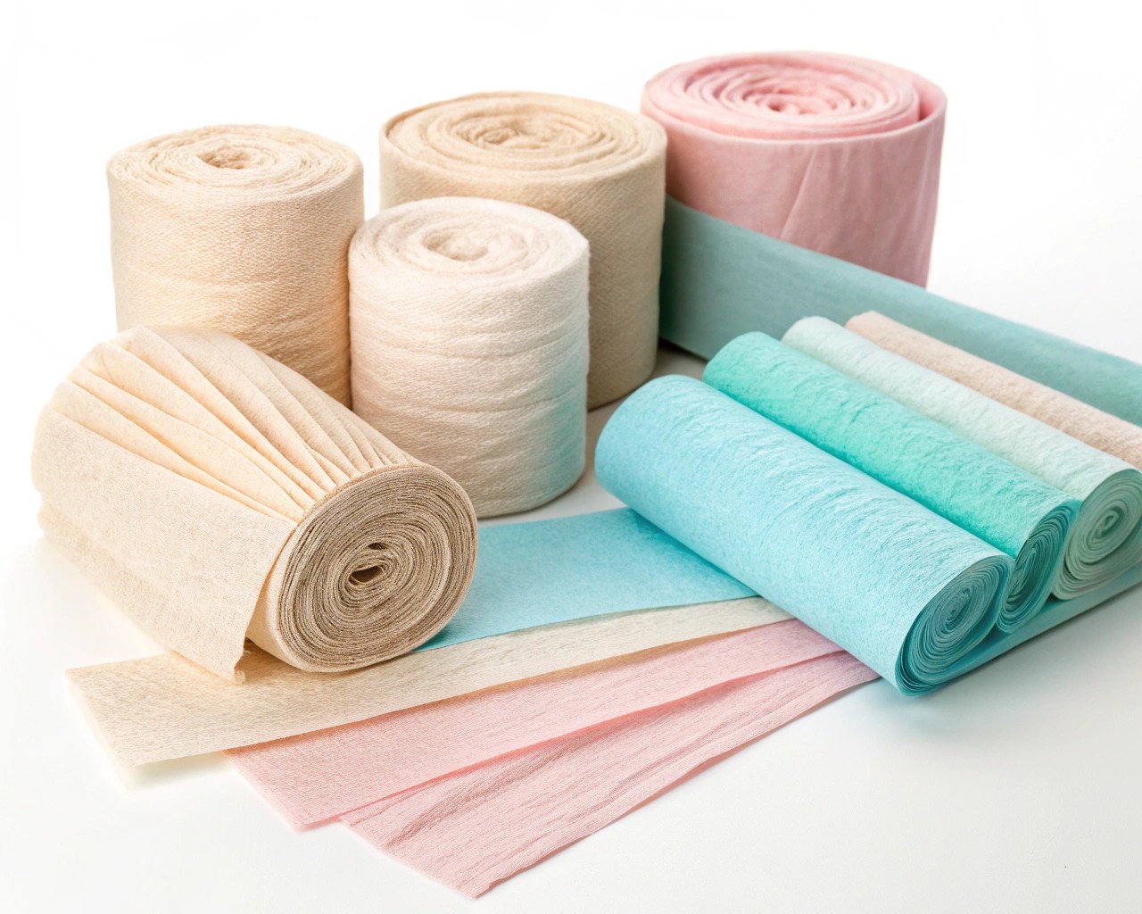 A selection of crafting materials for creating delicate and beautiful paper flowers to adorn your table.