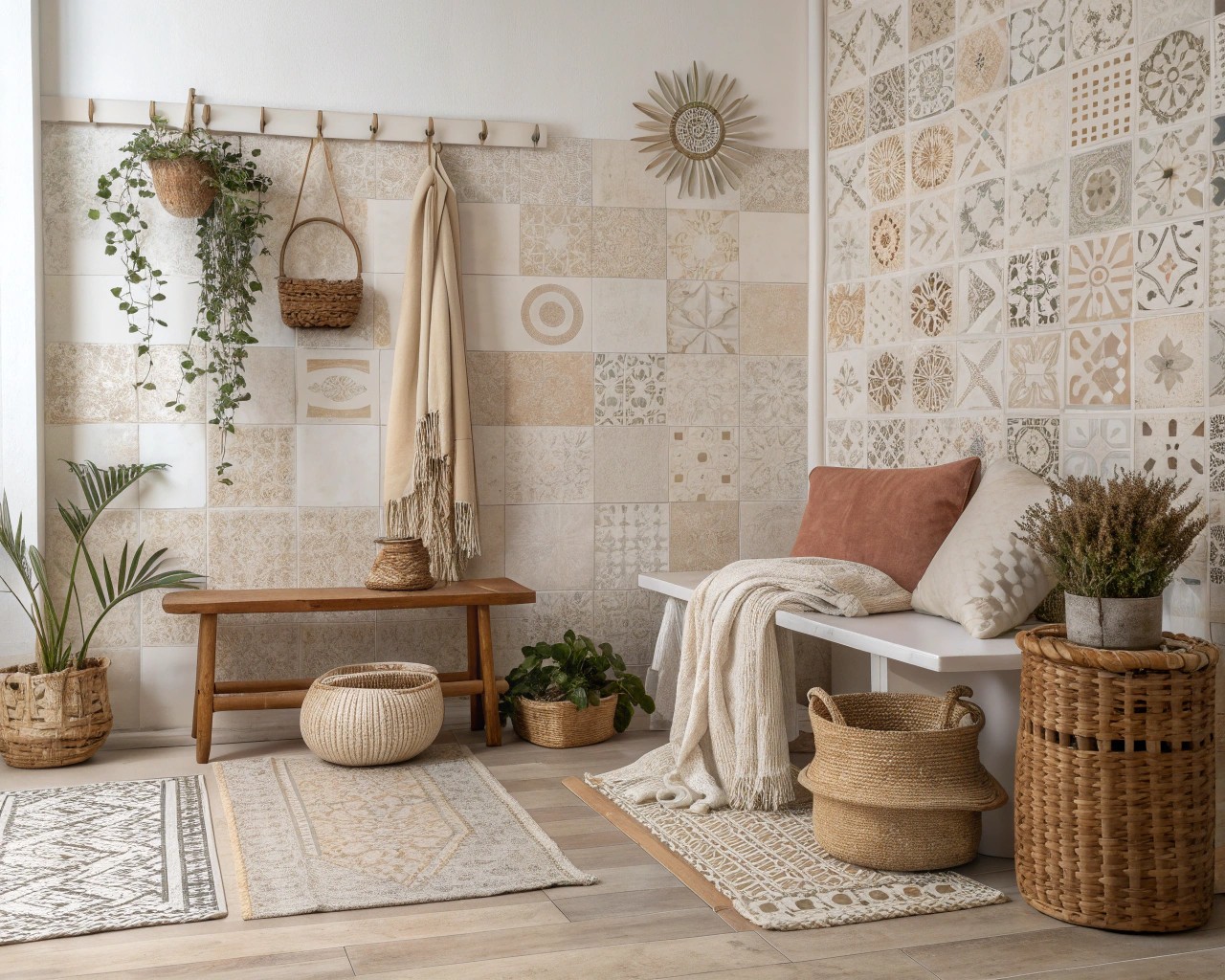 Explore endless design styles with versatile paper tiles.