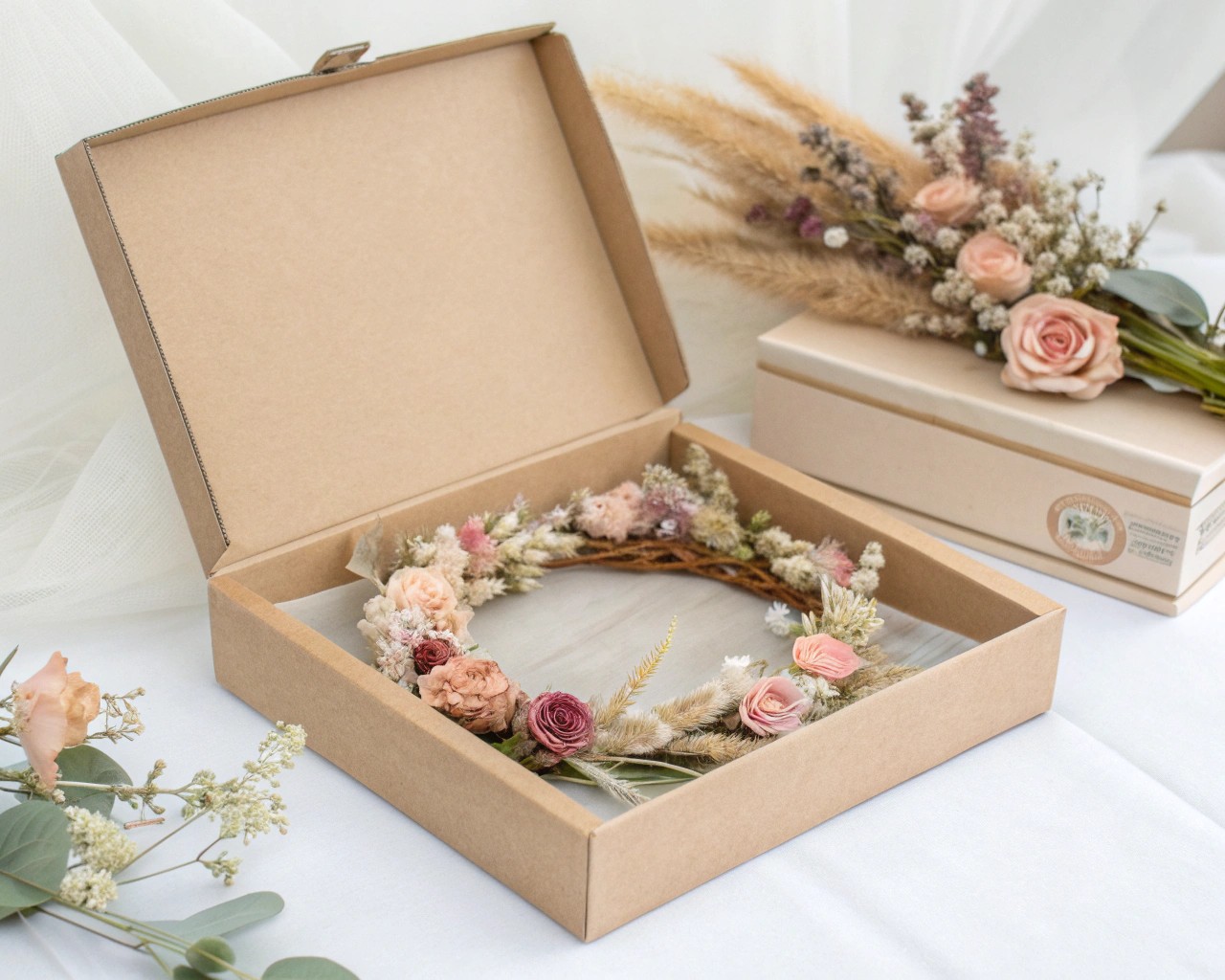 Proper storage solutions significantly extend the lifespan of dried flower crowns.