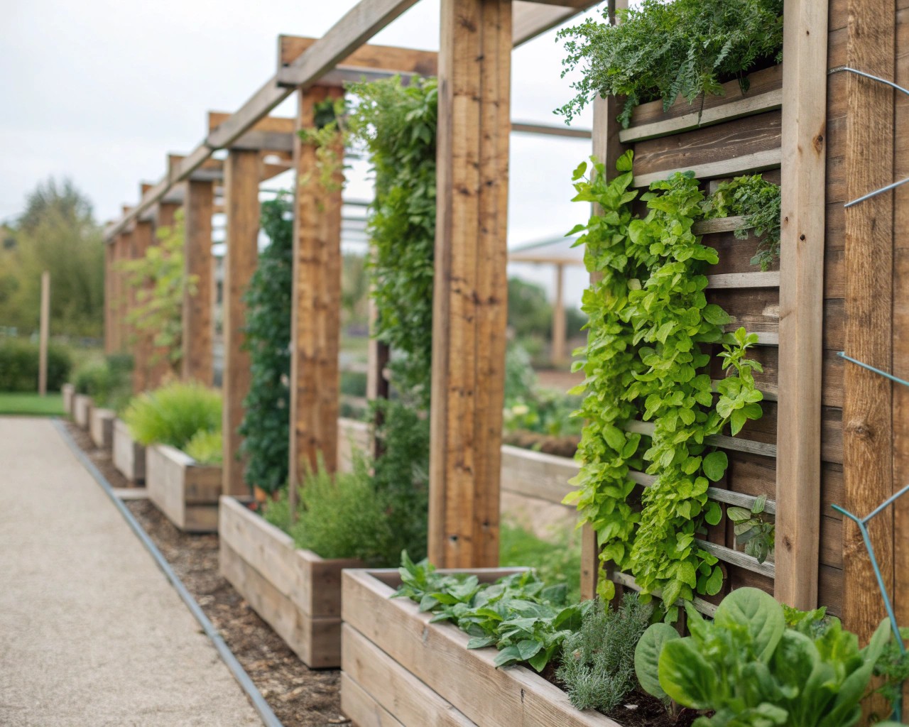 The essentials of vertical gardening, focusing on structure and support for beautiful plant displays.