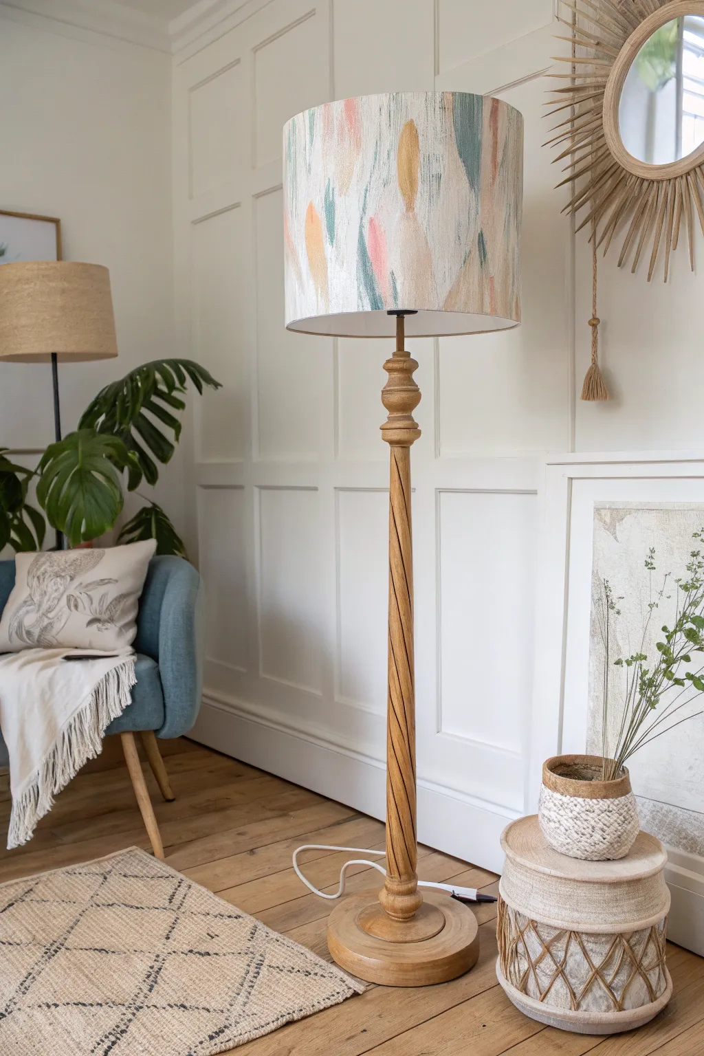 19+ Stylish Floor Lamp Makeover Ideas