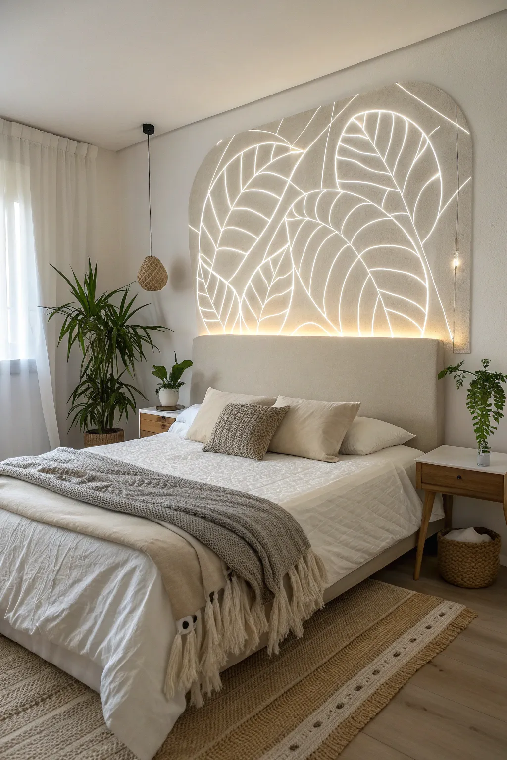 15+ Charming DIY Headboard Ideas with Lights