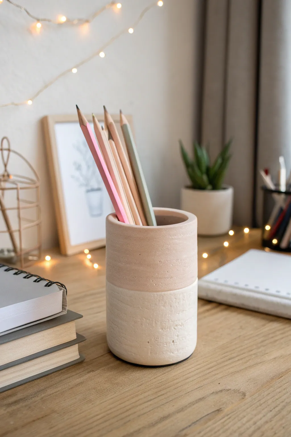 18+ Creative Clay Pencil Holder Ideas